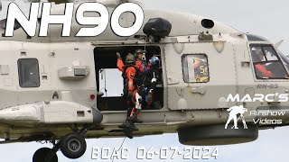 4Kᵁᴴᴰ NH90 SAR Demo BOAC Koksijde 2024  Airshow 2024 [upl. by Hausmann]