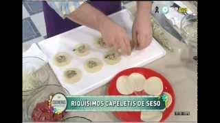 Capelettis de seso con salsa bolognesa Parte 1 [upl. by Labanna]