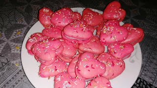 Makarons u obliku srca  Heart shaped macarons [upl. by Renmus]