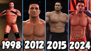 Evolution of Ken Shamrock Entrance 1998 2024  WWE Games [upl. by Nilknarf556]