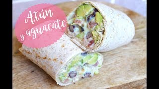 RECETA FÁCIL DE ENSALADA DE ATÚN Y AGUACATE CON MISSION WRAPS [upl. by Wordoow196]