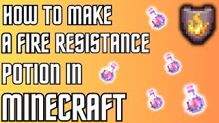 How to make a Fire resistance potion in Minecraft 120 [upl. by Molahs409]