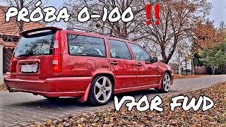 PRÓBA 0100 ‼️🔥 PRZYSPIESZENIE 🔥 VOLVO V70R ‼️ 1GEN ✅ Manual ✅ 23T 250KM ✅ FWD ✅ ACCELERATION [upl. by Lay]