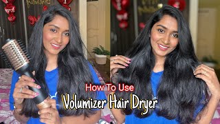 How to use Blow brush  volumizer hair dryer Complete guide 💜 [upl. by Homovec]