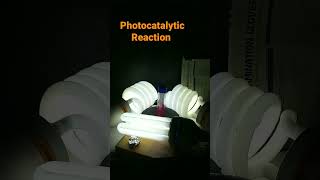 photocatalysis reaction experiment shorts [upl. by Ewens]