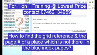 Most difficult MCQs of the TFL Topographical Assessment Test Made Easy  Grid Reference amp Page [upl. by Ahsilem]