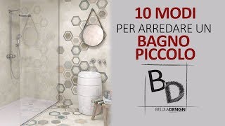 10 MODI per arredare un BAGNO PICCOLO  Belula Design [upl. by Abel]