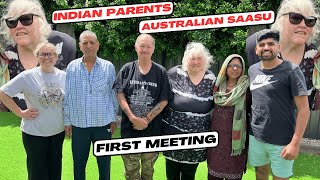 INDIAN PARENTS MEETING MY AUSTRALIAN MOTHERINLAW FIRST TIME  THEIR REACTION😲 [upl. by Seigler]