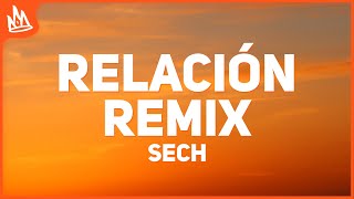 Sech  Relación Remix Letra ft J Balvin Farruko ROSALÍA [upl. by Notsirt]