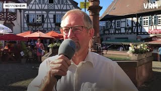 Heppenheim Der 67 Bergsträßer Weinmarkt ist eröffnet [upl. by Ayenat]