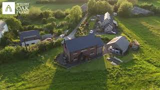 Montgomeryshire homes nestled together on a hillside close to the Mid Wales border [upl. by Anyah]