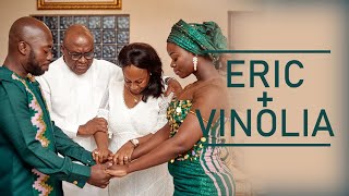 SIMPLE GHANAIAN CUSTOMARY MARRIAGE  ERIC  VINOLIA [upl. by Nitsir458]