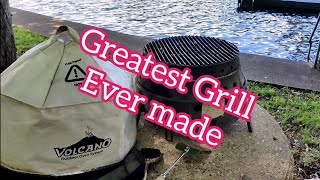 Volcano grill Review after 8 years of use Best collapsible grill made grilling grill [upl. by Nepil]