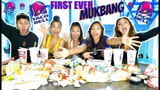 TACO BELL MUKBANG The HORCHATA has SPILLED Boys Prom Dates First Kisses  MontoyaTwinz [upl. by Coltin]