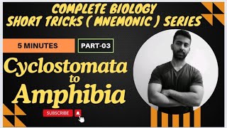 SHORT TRICKS  MNEMONIC  SERIES  PART 03  Cyclostomata to Amphibia  neet2025 animalkingdom [upl. by Theone384]