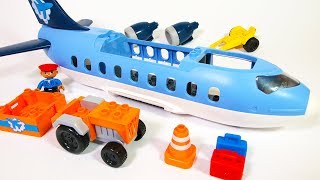 Building Blocks Toys for Children Jumbo Jet Airplane  Creative Play [upl. by Akehsal]