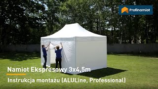 Namiot Ekspresowy – Montaż 3x45m ALULine Professional [upl. by Aiuoqes]