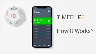 See how TIMEFLIP2 time and task tracker works [upl. by Pilif]