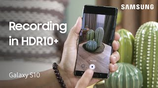 HDR10 video recording on the Galaxy S10 Note10 or Fold  Samsung US [upl. by Nibuz]