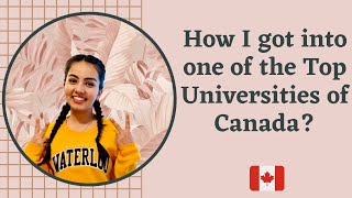 How to get into Top University in CANADA  This is how I got admission as an international student [upl. by Eedna456]