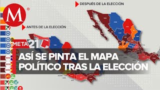 ¿Cómo quedaría el mapa político tras las elecciones según los resultados del PREP [upl. by Siskind17]