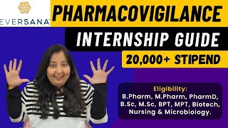 How to Find Pharma Internships  Learn to Find PV Internship  Eversana Pharmacovigilance Interns [upl. by Menedez]