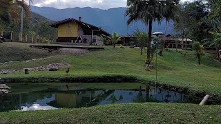 LINDA CHÁCARA DE PORTEIRA FECHADA seu paraíso com rio e lago aos pés da Serra em PindamonhangabaSP [upl. by Waldron]