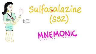 Sulfasalazine SSZ  Mnemonic  Chemotherapy sulfa drug [upl. by Ecienaj]