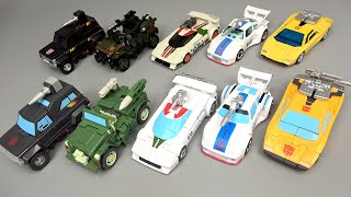 TRANSFORMERS AUTOBOTS 5PACK JAZZ SUNSTREAKER TRAILBREAKER WHEELJACK HOUND [upl. by Hogue]