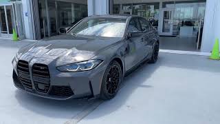 Tour the 2022 M3 Competition xDrive in Dravit Grey amp Fjord Blue  4K [upl. by Naivaj]