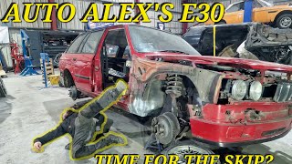 Ready For The Skip  Auto Alexs BMW E30 Touring Restoration [upl. by Galateah876]