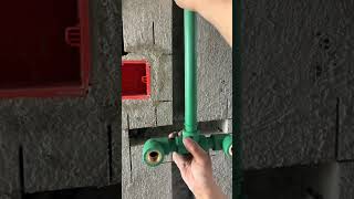 Bathroom plumbing installation process Good tools and machinery make work easy plumbers [upl. by Rivers]