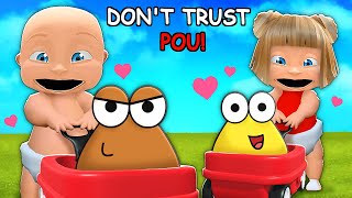 Baby amp Girlfriend Babysit A POU FAMILY [upl. by Ferreby]