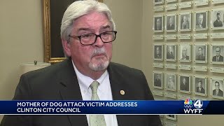 Mother of Clinton South Carolina dog mauling victim addresses council [upl. by Elletnuahs]