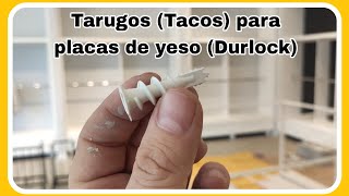 Tarugos Tacos para placas de yeso Durlock muy fácil su colación [upl. by Winstonn]