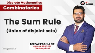 Lecture 2  The Sum Rule of Counting  Combinatorics  Discrete Mathematics  Deepak Poonia [upl. by Tnemelc577]