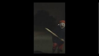 Viral Video UK Killer clown chases kid [upl. by Devitt]