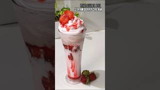 STRAWBERRY CREAM MAHABALESHWAR STYLE strawberry icecream dessert strawberries shorts [upl. by Nassah346]