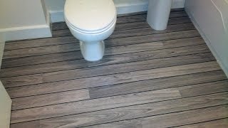 QUICKSTEP® LAGUNE UR 1205 GREY TEAK SHIPDECK LAMINATE FLOORING DUBLINBATHROOM LAMINATE FLOORING [upl. by Baumbaugh]