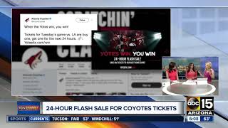 Get Coyotes tickets at a great price [upl. by Cibis]