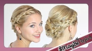 HOCHSTECKFRISUR für mittellange Haare mit Dfashion  MayBePerfect [upl. by Torin]