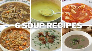 6 Easy Soup Recipes [upl. by Knute]