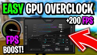 How To Use Msi Afterburner To Overclock YOUR GPU 🔧 SAFE Overclocking GUIDE in 2022 [upl. by Armillda264]