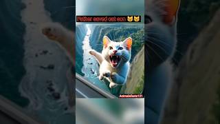 Cats accident 😹🐊 Cartoon story ytshorts kitten cutecat aicat [upl. by Creigh807]