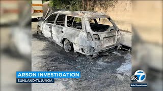 Suspicious car fires popping up in SunlandTujunga community LAFD launches arson investigation [upl. by Lurleen]