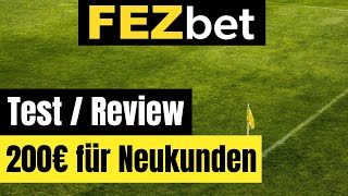 Fezbet Test » Wettanbieter Review  Sportwetten Bonus  App  Quoten  Wettsteuer  Cashout [upl. by Moreville]