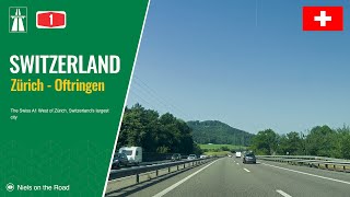 Driving in Switzerland Autobahn A1 from Zürich to Oftringen [upl. by Garland]