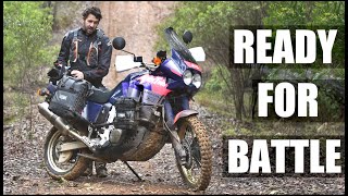 Crossing Australia on my old Honda XRV750 Africa Twin [upl. by Elirpa]