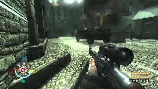 Lets Play Wolfenstein 2009  17 Downtown [upl. by Ollayos661]