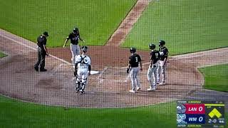 Lansing Lugnuts Austin Beck hits grand slam home run vs West Michigan 72221 [upl. by Gildus]